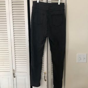 HIGH WAISTED BLACK JEANS SIZE 10